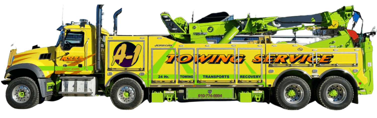 A-1 towing yellow truck